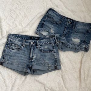Two pairs of Express Shorts